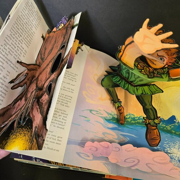 Peter Pan Classic Collectible Pop Book Hardcover Robert Sabuda J. M Barries Used - Picture 5 of 16